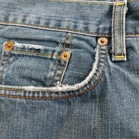 Vintage Lucky Brand Men's 183 Boot Legs Short Inseam Denim Jeans Siz 38 - Picture 9 of 13